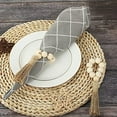 thumbnail image 5 of Promotion Sale! Nomeni Kitchen Mat Idyllic Wood Bead Tassel Napkin Ring Elastic Napkin Buckle Adjustable Hand Woven Rope Napkin Ring Clearance Sale, 5 of 9