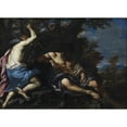 thumbnail image 3 of Girolamo Troppa 14x11 Black Modern Framed Museum Art Print Titled - Mercury Killing Argus (1650 - 1706), 3 of 5