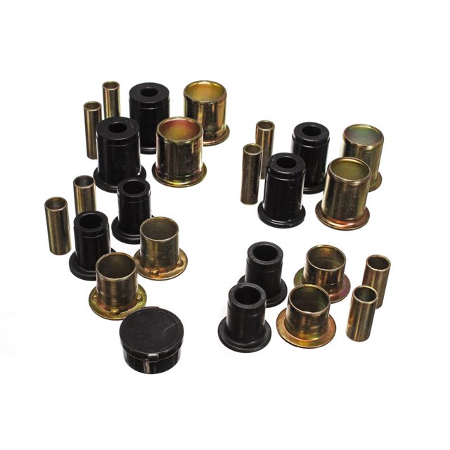 Energy Suspension Control Arm Bushing 3.3106G Black; Polyurethane; Includes Upper and Lower Bushings