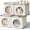 White & Ivory, variant on Ultra Thick Fabric Foldable Storage Cubes with Mesh Window - 11 Inch Cube Storage Organizer for Clothes, Shelves, Offices, Toys & Misc, Light Gray, 4 Pack