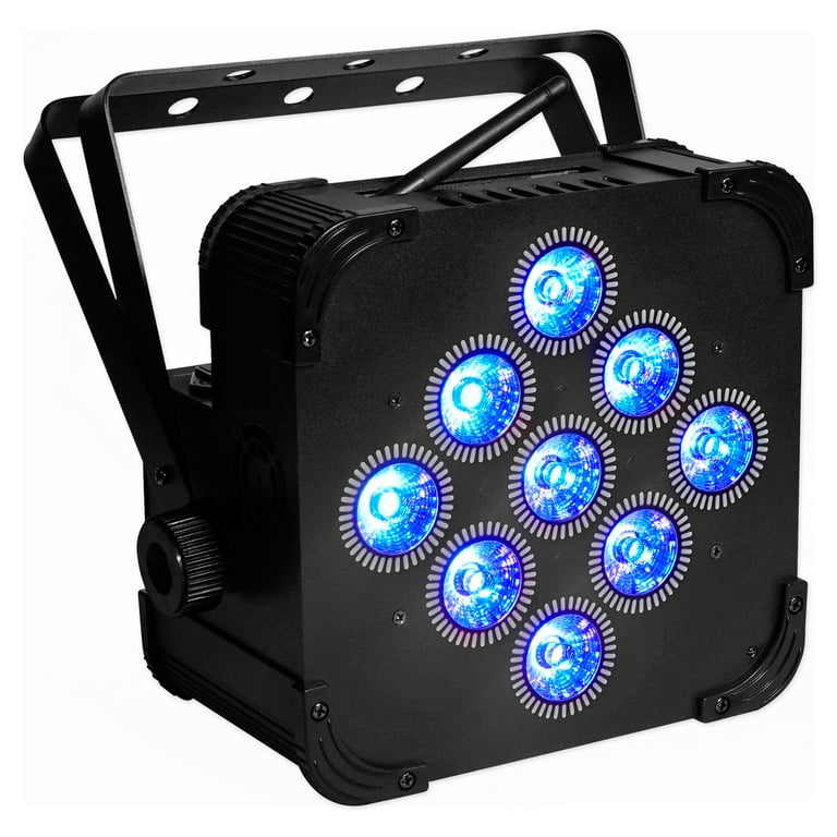 6 Rockville BEST PAR 60 Rechargeable Wash Lights w Wireless DMX