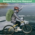 thumbnail image 6 of Uxcell Waterproof Backpack Rain Cover, 55L-65L Backpack Cover, Bag Rain Cover with Reflective Strap [Army Green], 6 of 8