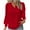 Red, variant on Drses Womens Dressy Blouses Long Sleeve Lace Crochet Trim V Neck Shirts Casual Solid Soft Tops