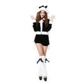 thumbnail image 4 of Christmas Santa Outfites for Women Long Sleeve Dress Black Christmas Hoodie Women Pants Set Santa Outfit Women Christmas Dress Women, 4 of 5