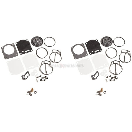 Dual Needle - Dual Twin Carburetor Carb Rebuild Kit & Needle Seats Yamaha GP XL XLT 800