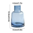 thumbnail image 3 of YiJuHui 4pcs Hydroponic Glass Vase Transparent Plant Container for Home Office Decor Flower Arrangement Centerpiece, 3 of 6