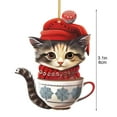 thumbnail image 3 of Clearance Christmas Decoration! Christmas Innovative Kitty Car Backpack Christmas Home Decorations Gifts Christmas Kitty, 3 of 9