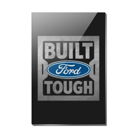 Ford Built Ford Tough Rectangle Acrylic Fridge Refrigerator Magnet