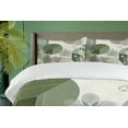 thumbnail image 4 of Ambesonne Monstera Duvet Cover Set, Boho Love Mid Century Art, King, Reseda Green Taupe, 4 of 6