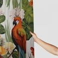 thumbnail image 3 of Orinice Bathroom Shower Curtain Blue Bird Blossom Paradise Flora Beauty Graphic Palm Exotic Random Flowers Drawing Romantic Floral Decorative Bath Curtain Water Proof with Hooks  60x72, 3 of 7