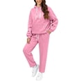 thumbnail image 6 of Migroa Perfect Gift Set for Men | Matching Hoodie & Relaxed Fit Joggers | Cozy Loungewear & Travel Sweatsuit Under $20, Pink Xl, 6 of 9