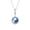 Blue, variant on yami 10-11mm Blue Cultured Pearl Necklace 925 Sterling Silver 18+2In Pearl Jewelry Gift for Women