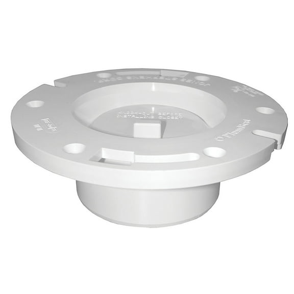 Jones Stephens C50340 PVC Closet Flange With Knockout - 3 x 4 in.