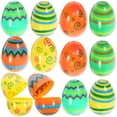 thumbnail image 1 of KAKOWELY 12 huevos de Pascua rellenables, reutilizables, para fiestas de Pascua, cajas de dulces, 1 of 5