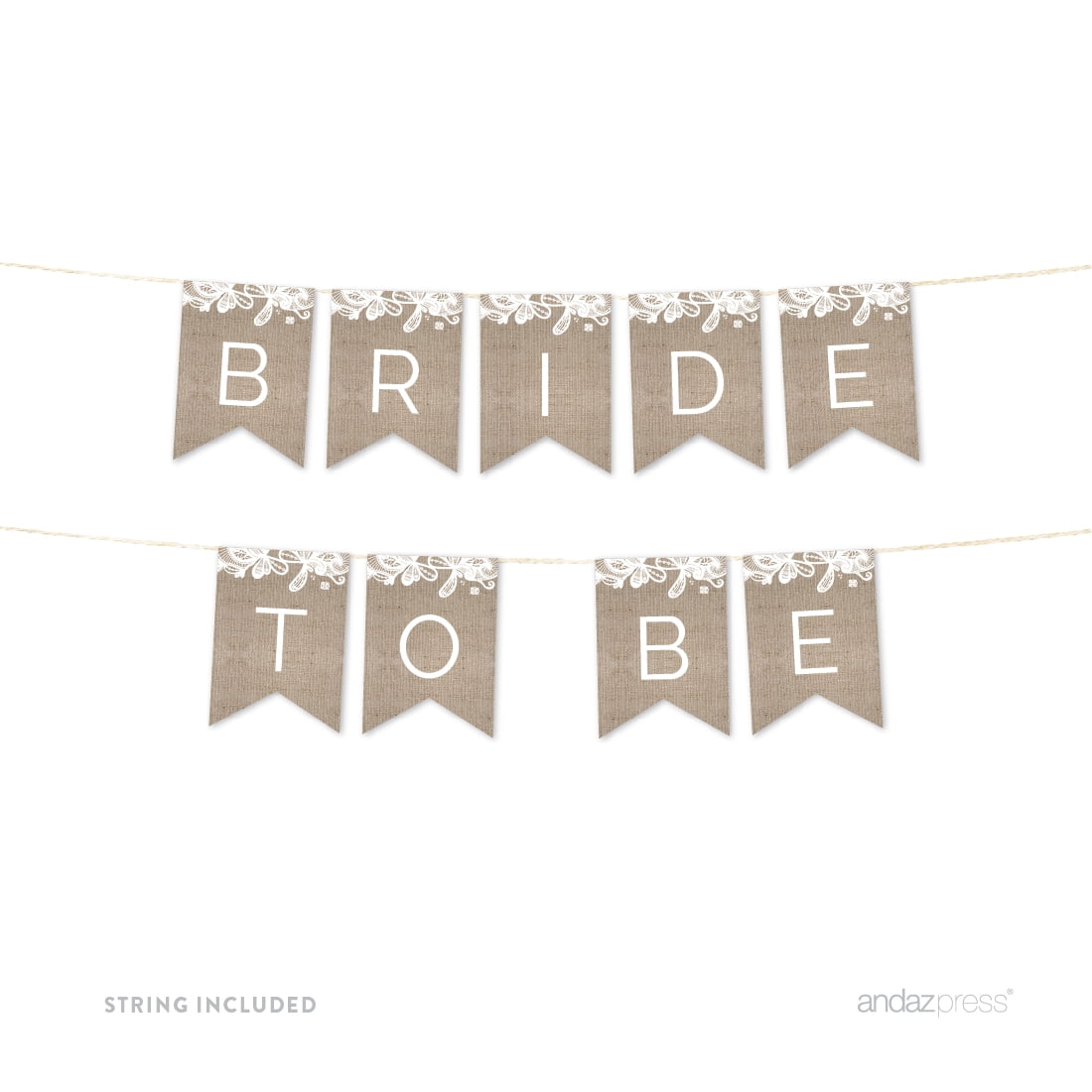 Elegant Wedding Bridal Shower 12 Ft Foil Banner "Here Comes the Bride" 