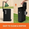 thumbnail image 6 of Dog Poop Trash Can Outside 3.2 Gal Metal Dog Waste Trash Can With Lid Outdoor Waste Container With Pedal Garbage Poop Bin Poo Bucket Outdoor With Lid For Backyard Odor Control, 6 of 9