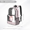 thumbnail image 7 of COEQINE Clear Backpack for School Girls PVC Transparent Backpack for Women Girls, 17 Inch Large See Through Book Bag Heavy Duty Daypack for Casual Sport Beach, Golf Ball Bow Print, 7 of 7