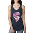 thumbnail image 1 of Wild Bobby, Shore Surfer Betty Boop Betty Boop Ladies Racerback Tank Top, Navy, Large, 1 of 5