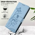 thumbnail image 3 of Allytechgroup Anti-Scratch PU Leather Hard Shell Flip Cell Phone Case with Protective Case Cover for Apple iPhone 17 Pro Max, Blue, 3 of 9