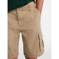 thumbnail image 4 of Wonder Nation Boys Twill Cargo Shorts, Sizes 4-18, 4 of 4
