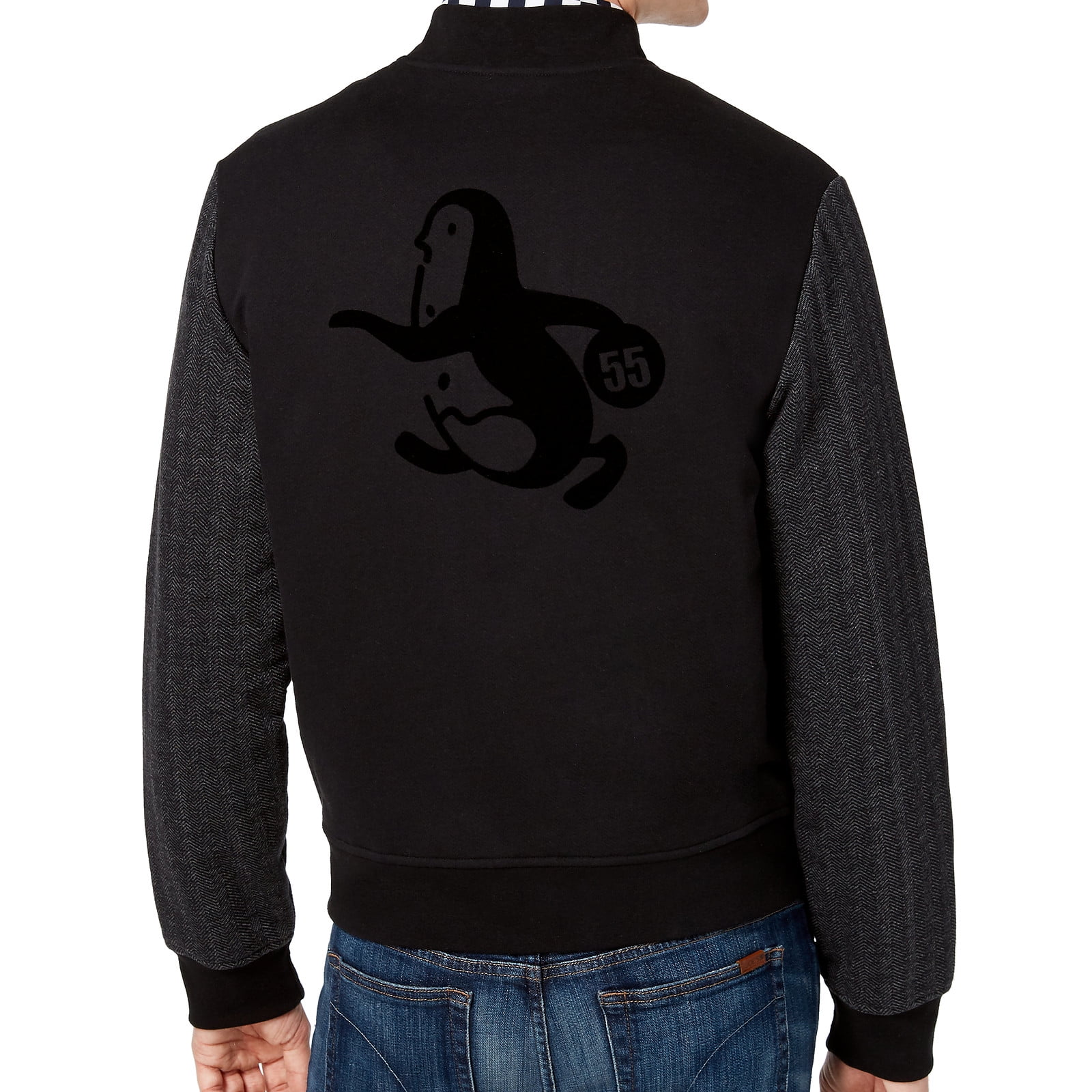 RRL DIXON VARSITY JACKET Penguin Mens Chevron Varsity Jacket