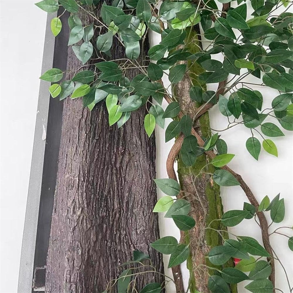 15.7x39.3 Inch Artificial Tree Bark,Simulation Bark Sheet,Waterproof & Moisture-Proof Fake Tree Bark,Cuttable Plant Texture Tree Trunk Cover,for Pillars Pipes Walls Floors Decor