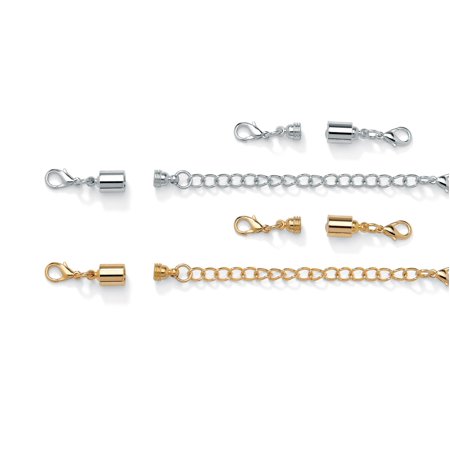 Magnetic Clasp and Chain Extender Set in Yellow Gold Tone and