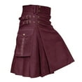 thumbnail image 1 of RWJDXD Design Sense Kilt pour Hommes Tendance Mode Robe de Vacances Écossaise Jupe Plissée Médiévale Multicolore Tartan Traditionnel des Highlands, 1 of 1