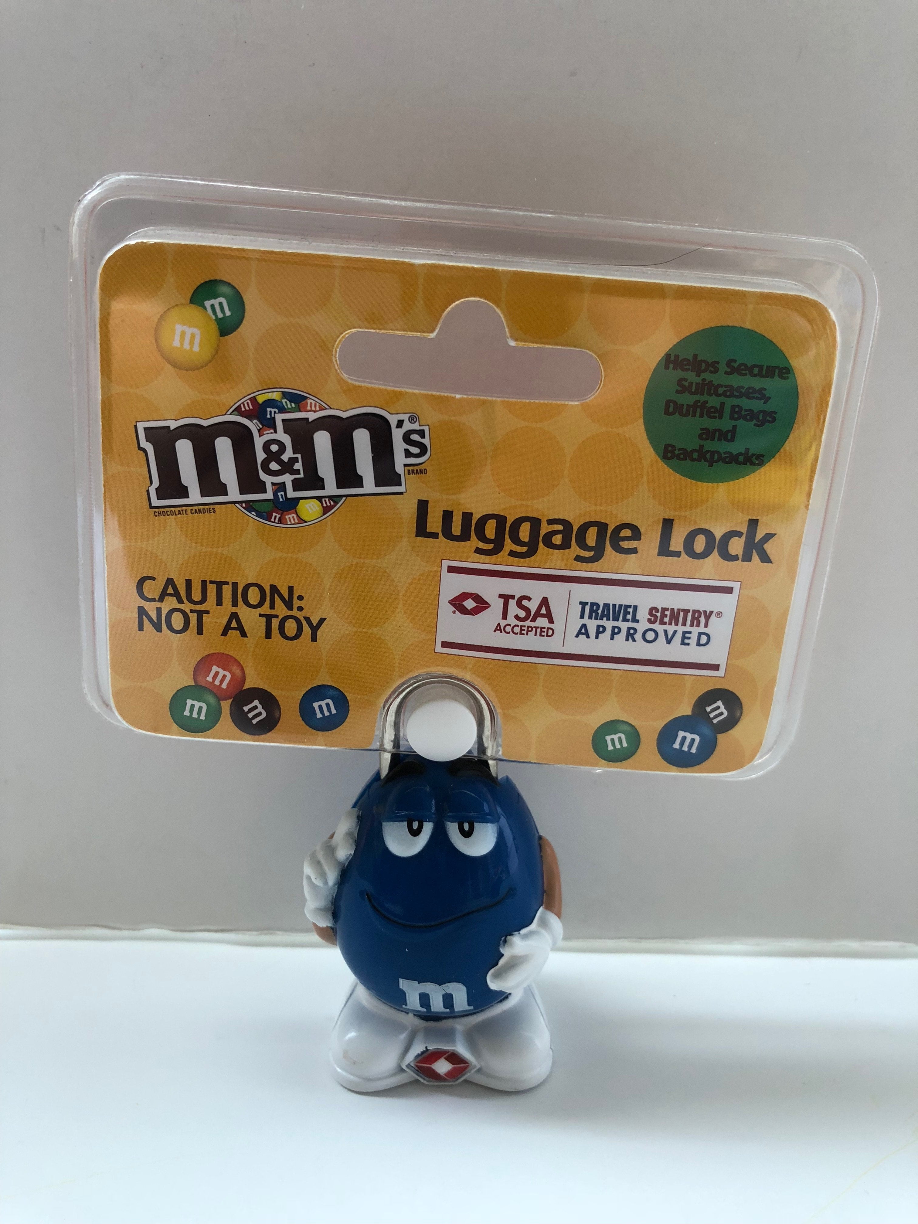 M&M'S M&M's World Character Blue Luggage Lock TSA Accepted New Sealed