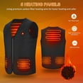 thumbnail image 2 of Hyknon Tank Tops Men V-neck Smart Heating Vest USB Heating Vest Winter Heating Vest V-neck Vest Summer Fashion Soft Breathable Loose Fitting Pullover Workout Tops, 2 of 5