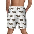 thumbnail image 4 of Goofa Dachshund Dog Puppy Printed Men's Swim Trunks Board Shorts Quick Dry Mens Swimming Trunks with Compression Liner,Breathable Fit Hawaii Beach Shorts-Medium, 4 of 9
