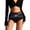 Black, variant on Women's Sculpting Shaping Panties Full Coverage Breathable Undergarment One Size