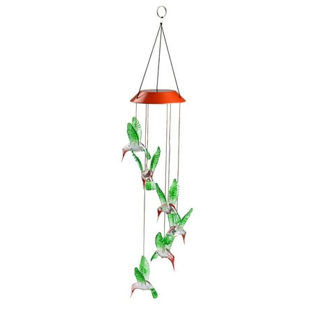 

Frcolor Color Changing Solar Light Wind Chime Dangler LED Multi-color Solar Wind Night Light for Garden Patio Decoration