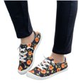 thumbnail image 4 of Zapatos de lona de corte bajo de fondo plano para mujer Zapatos planos casuales para estudiantes de versión perezosa de un pie Wmkox8yii FOPL2071, 4 of 9