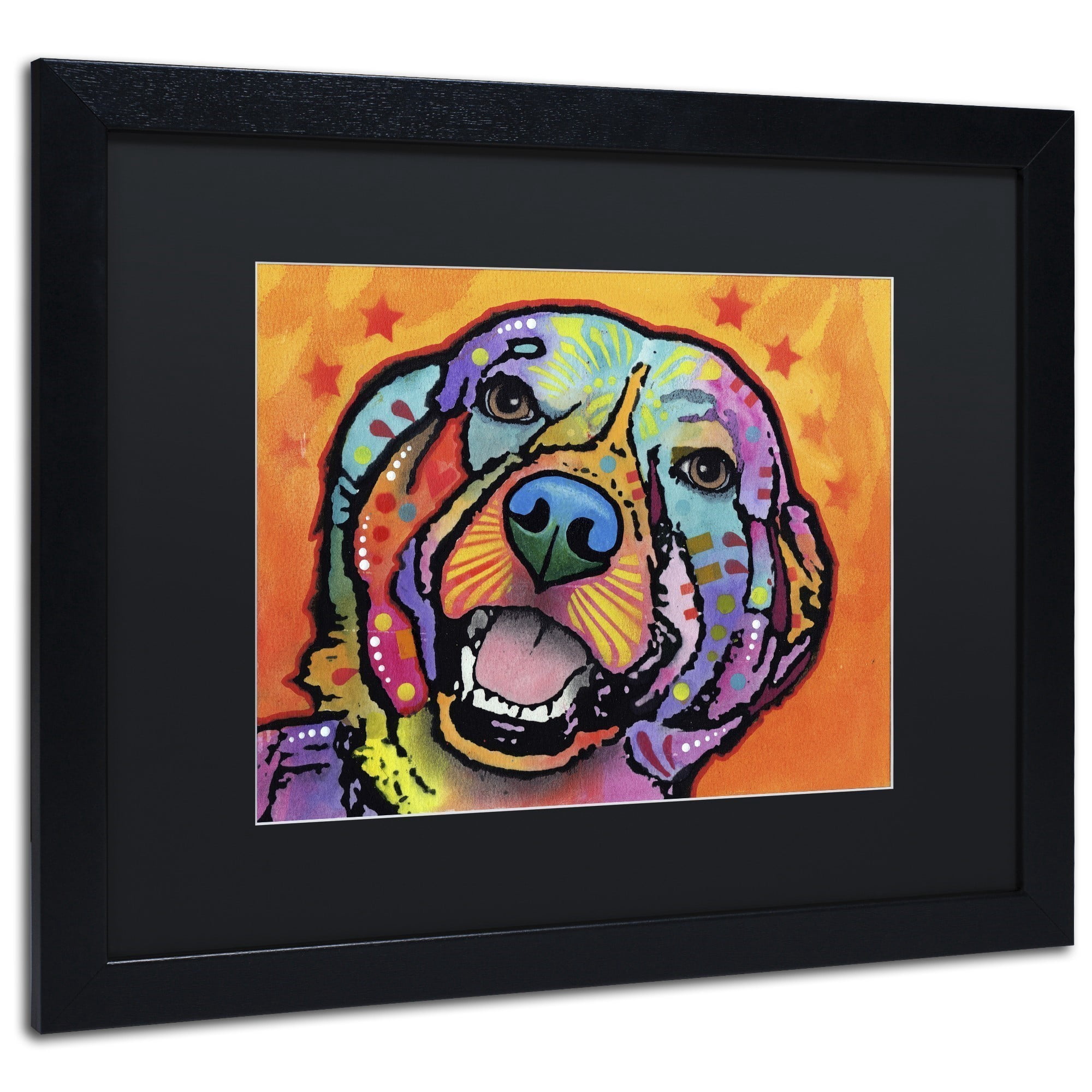 Trademark Fine Art "Galle" Canvas Art by Dean Russo, Black Matte, Black Frame