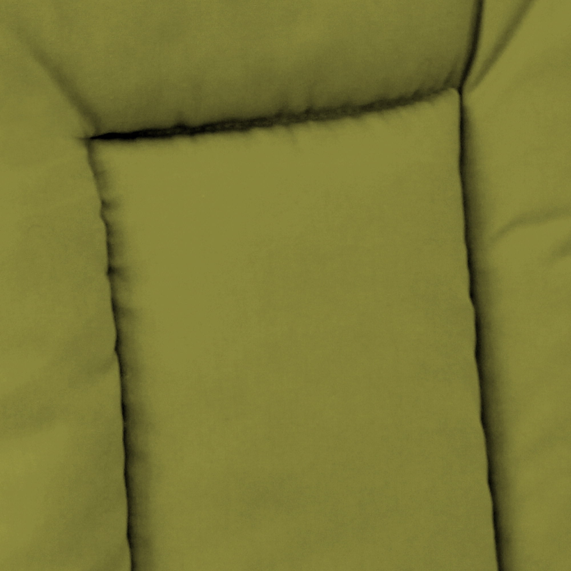 Jordan Manufacturing 38" x 21" Veranda Kiwi Green Solid Rectangular Outdoor Wrought Iron Chair Cushion with Ties and Hanger Loop
