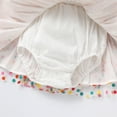 thumbnail image 6 of IBTOM CASTLE Toddler Baby Girls 1st Birthday Outfit Princes Dress with Diaper Cover Lace Ruffles Romper Tutu for Cake Smash Photo Shoot 18-24 Months Rainbow Dots, 6 of 8