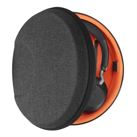 Geekria Shield Headphones Case Compatible with Boses QC35, 700, Jabra Evolve 65, Sennheiser PC 8, PC 7, Replacement Hard Shell Travel Carrying Bag (Dark Grey)