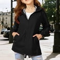 thumbnail image 2 of Girls Lightweight Rain Jacket Hooded Coat Water Resistant Outerwear For Everyday Use Breathable Spring Autumn, 2 of 6