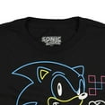 thumbnail image 4 of Sonic The Hedgehog Shirt For Boys Glow-In-The-Dark Neon Graphic Youth Video Game T-shirt, 4 of 4