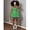 Limelight Green, variant on Womens Limelight Green Tennis Dress With Pleated Skirt And Racerback