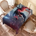 thumbnail image 6 of Theme square tablecloth has an iconic print, fits most tables, and is easy to care for perfect gifts for fans friends and family，55" x 71"（140*180cm）, 6 of 6