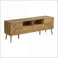 thumbnail image 2 of TV Furniture | 72 Inch Mid-Century Modern Walnut TV Stand with Storage | Walnut | TV Size Ranges 70-79 inches, 2 of 4