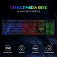 thumbnail image 2 of CHONCHOW 4-in-1 Wired Gaming Bundle - Rainbow Backlit Keyboard, 4800 DPI Ergonomic Mouse, Noise Cancelling Headset & Large Mouse Pad, Compatible with PC, PS4, PS5, Xbox One, Mac, 2 of 4