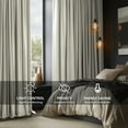 thumbnail image 2 of Half Price Drapes Porcelain White French Pleat Signature Velvet Blackout Curtains(1 Panel),50WX 108L, 2 of 11