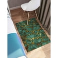 thumbnail image 3 of Green And Gold Marble Rug, Gold Marble Rugs, Classic Rug, Marble Rugs, Green Rug, Customs Rug, Office Decor Rugs, Easy To Clean Rug, 2.6'x6.5' - 80x200 cm, 3 of 8