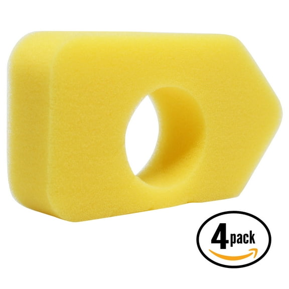 4-Pack Replacement Briggs & Stratton 10A902-0246-01 Engine Air Filter Foam Element - Compatible Briggs & Stratton 698369 Filter