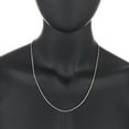 thumbnail image 4 of 2.2mm .925 Sterling Silver Diamond-Cut Twisted Rope Chain Necklace, 20 inches, 4 of 7