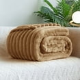 thumbnail image 7 of Flannel Fleece Blanket 80x90 Inch, Plush Bunny Soft Throw for Couch & Nap with Pompom Fringe, 7 of 7