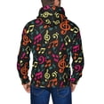 thumbnail image 5 of Zip Up Hoodies for Men - Music Notes Long Sleeve Comfrt Men'S Fashion Hoodies & Sweatshirts, Jackets for Men Hoodies Pullover Clothing Clothes with Pouch, 5 of 5
